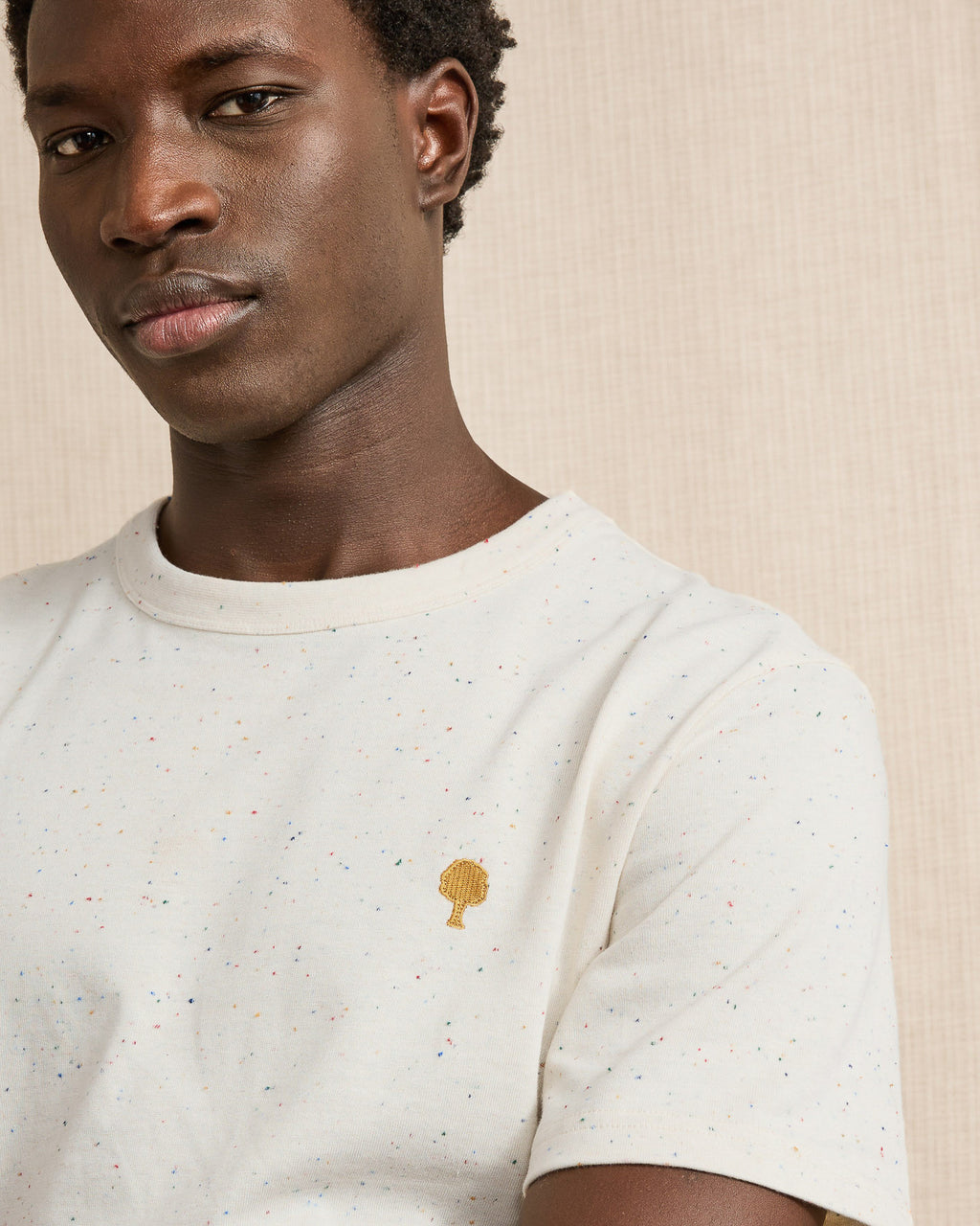 T-shirt mc Lugny Maille Ecru/multico

