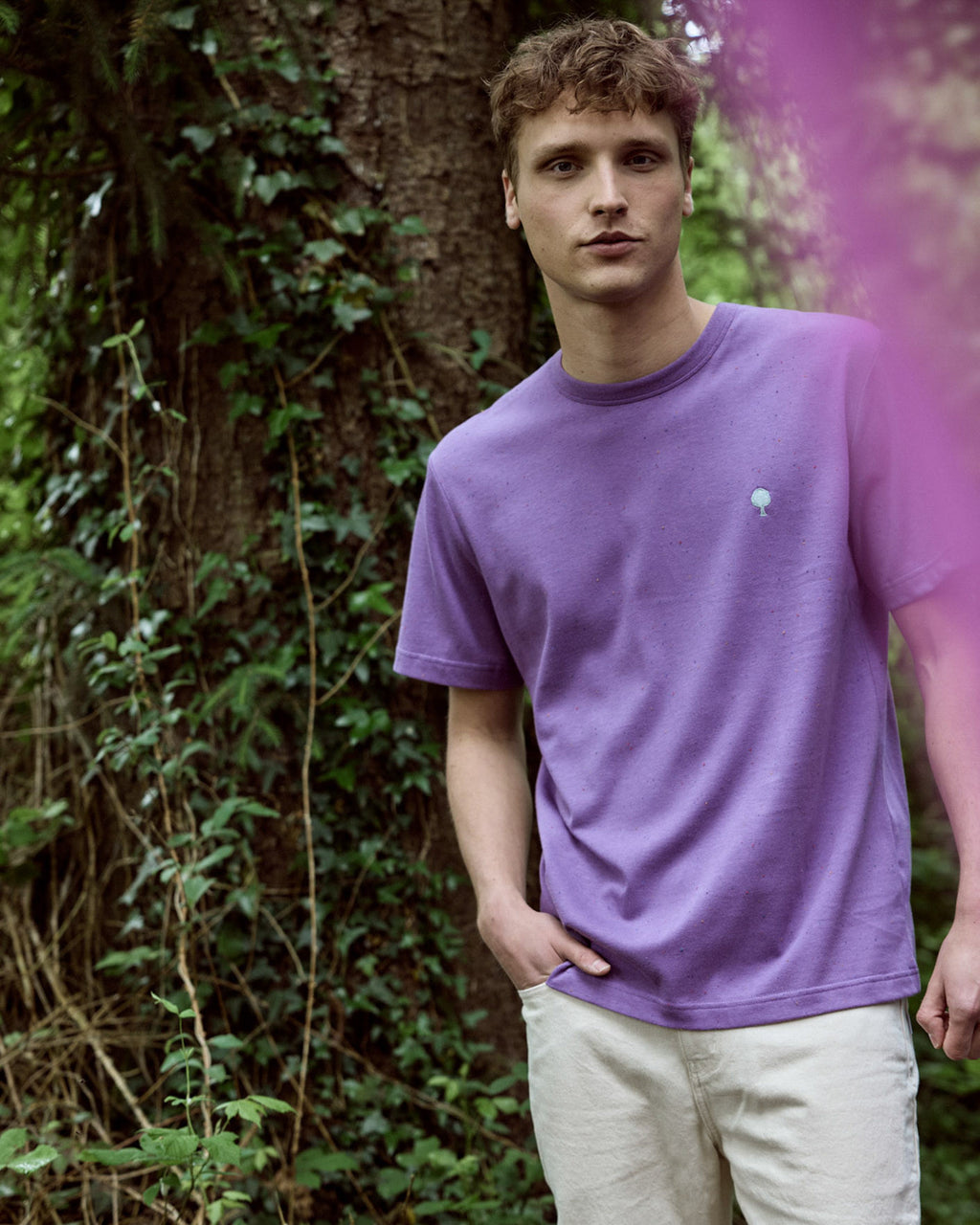 T-shirt mc Lugny Maille Violet

