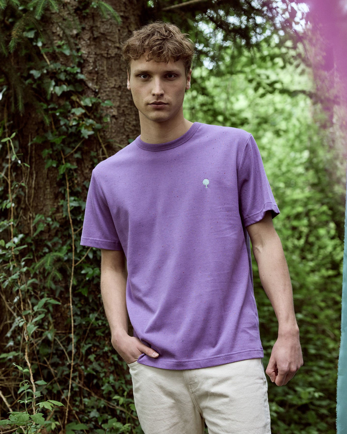 T-shirt mc Lugny Maille Violet

