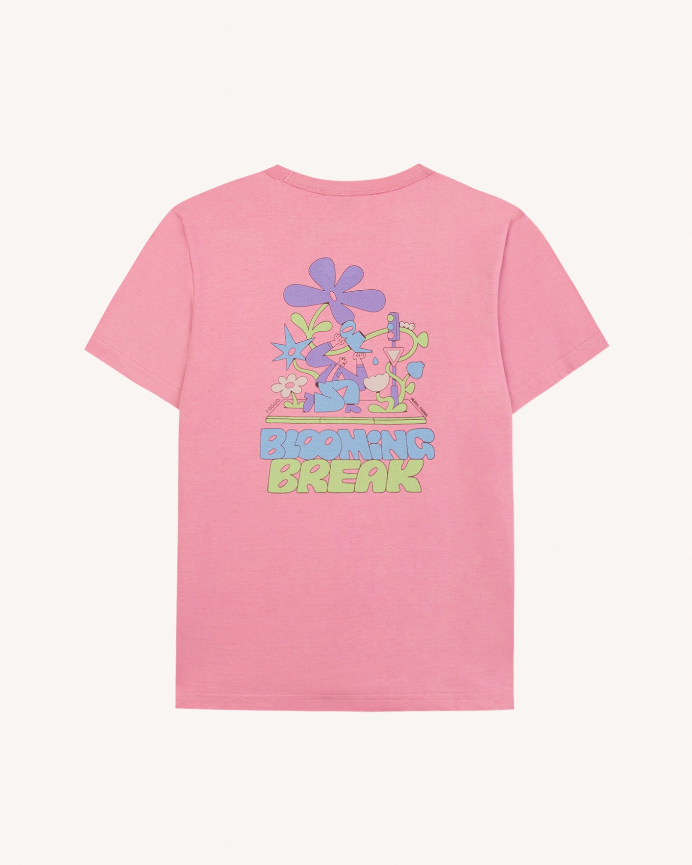 T-shirt mc Lugny Maille Paradise pink
