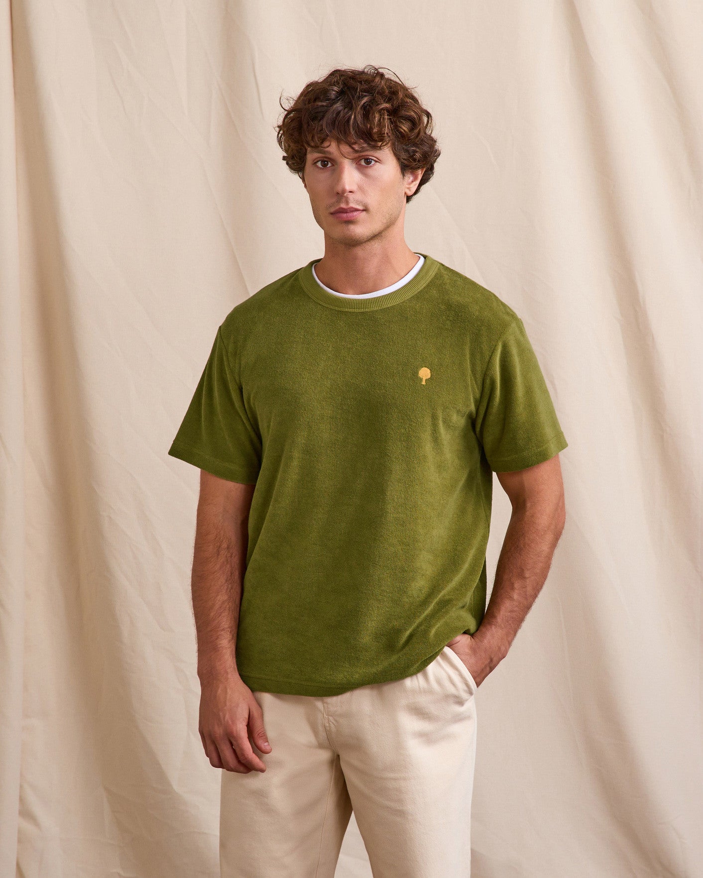 T-shirt mc Lugny Maille Warm kaki
