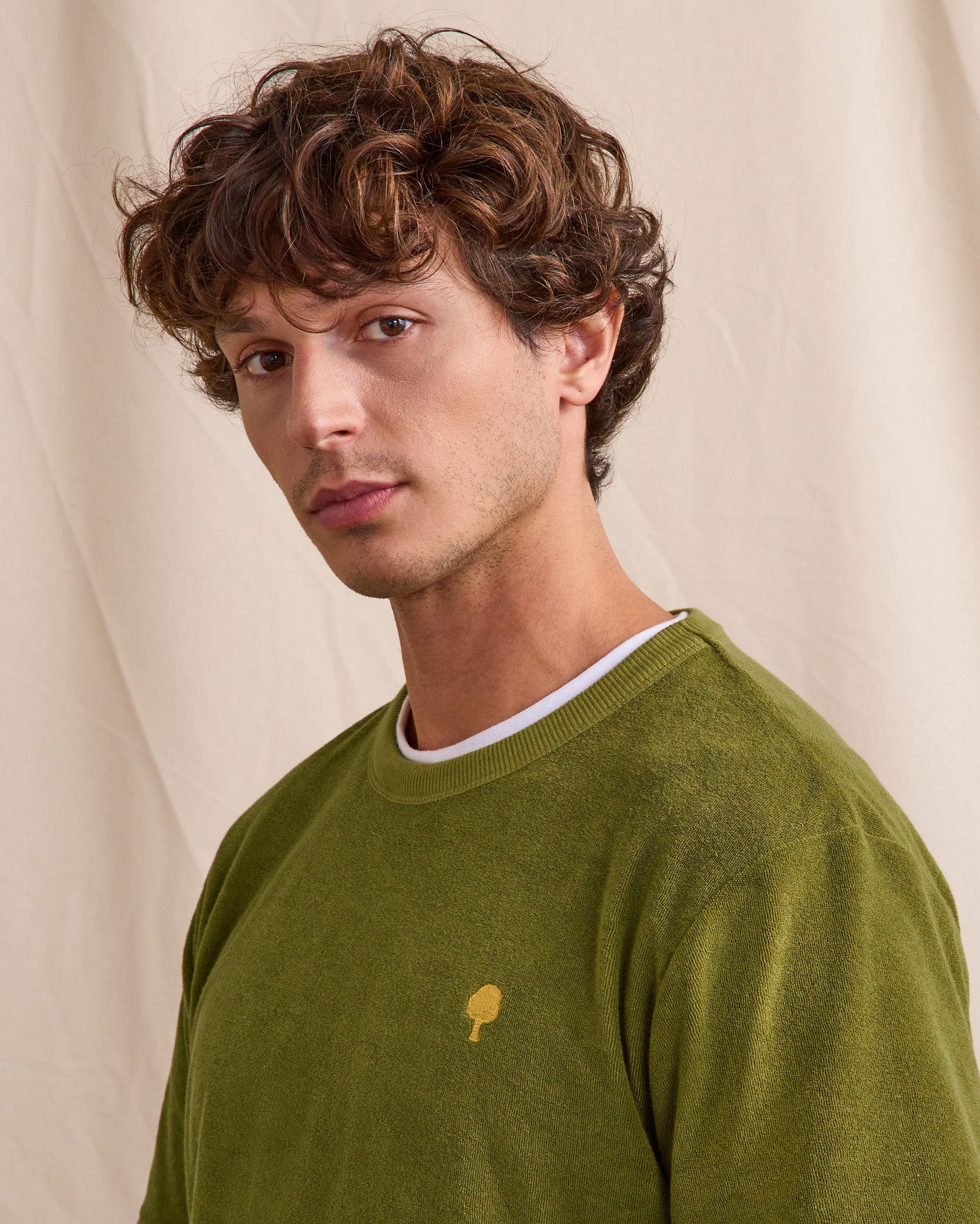 T-shirt mc Lugny Maille Warm kaki
