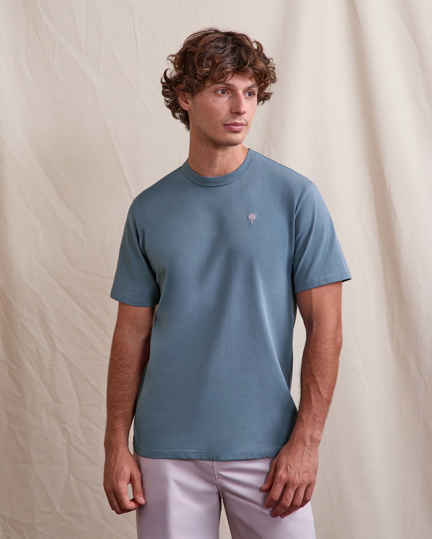 T-shirt mc Massoury Maille Blue
