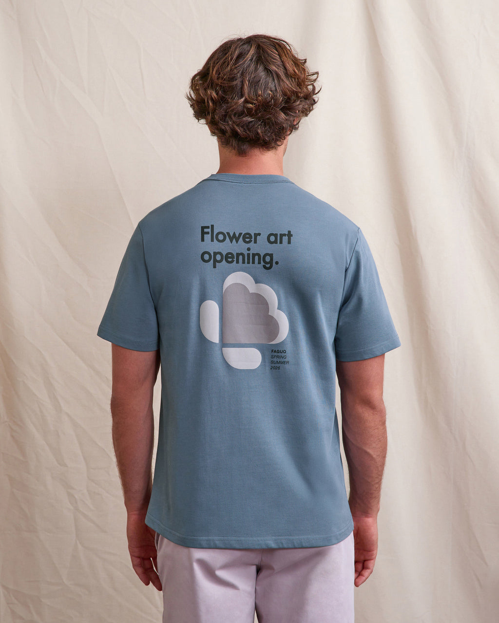 Short-sleeve T-shirt Massoury Knit Blue
