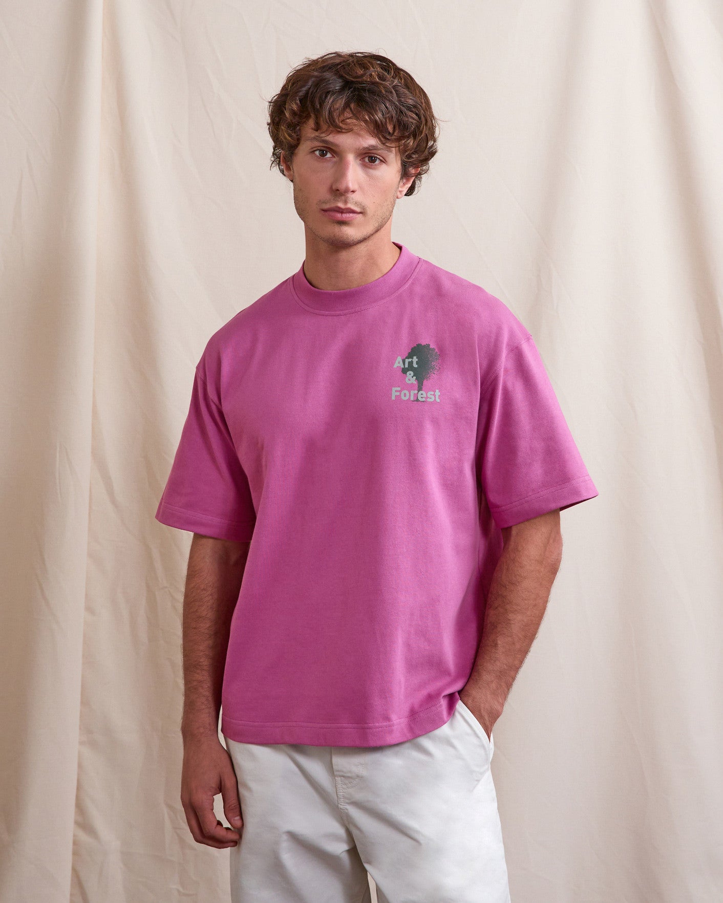 T-shirt mc Yellowstone Maille Fuschia
