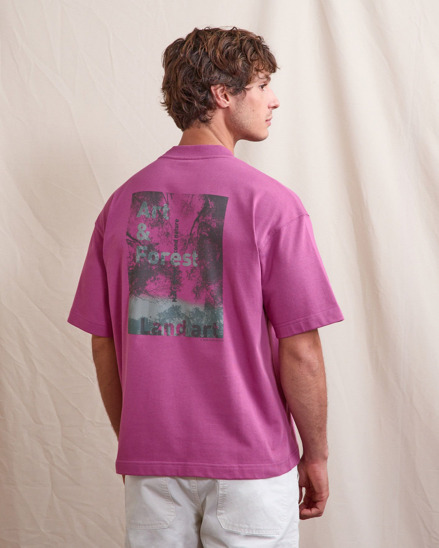 T-shirt mc Yellowstone Maille Fuschia
