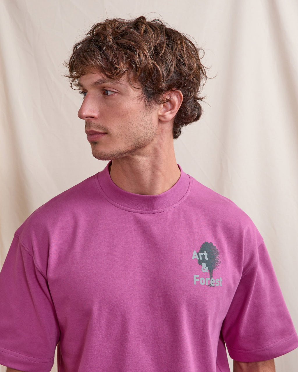 T-shirt mc Yellowstone Maille Fuschia
