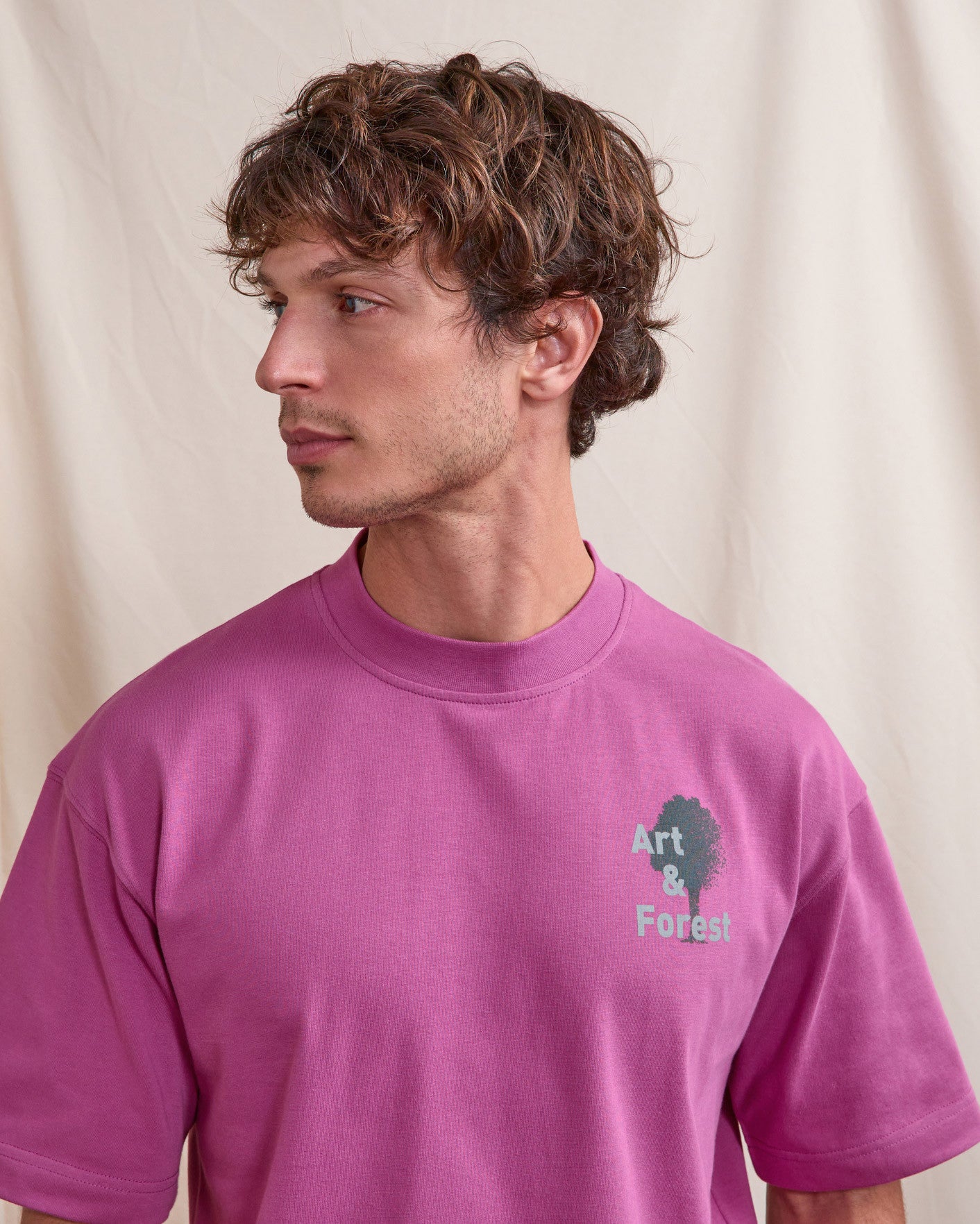 T-shirt mc Yellowstone Maille Fuschia
