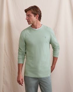 Langarm-T-Shirt Bailly Strick Grün
