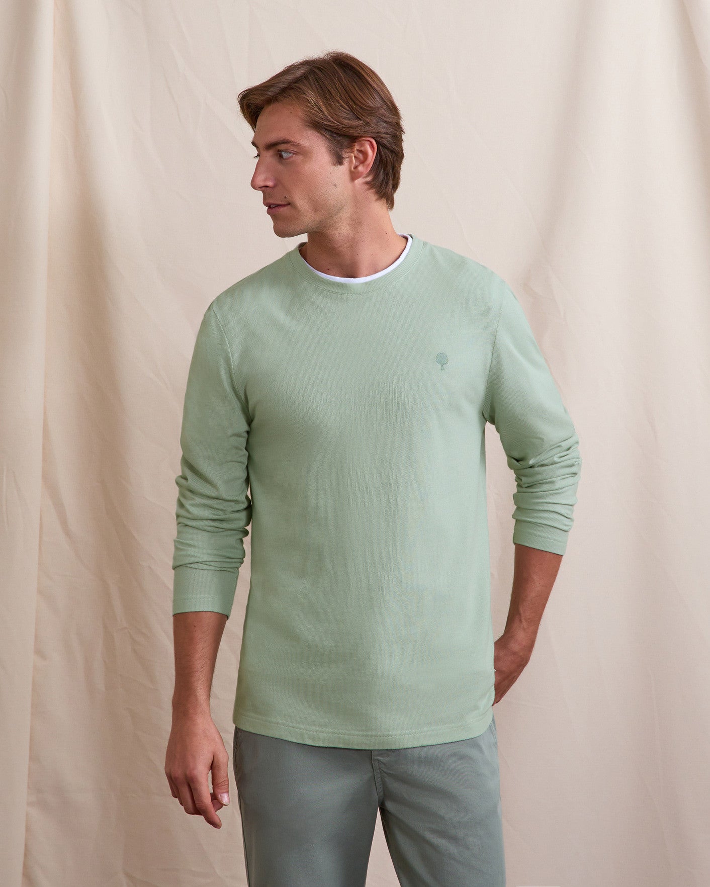 T-shirt ml Bailly Maille Green
