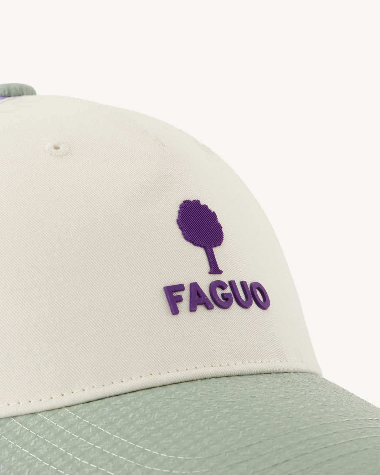 Casquette Trucker cap Chaine et trame Lichen/ecru
