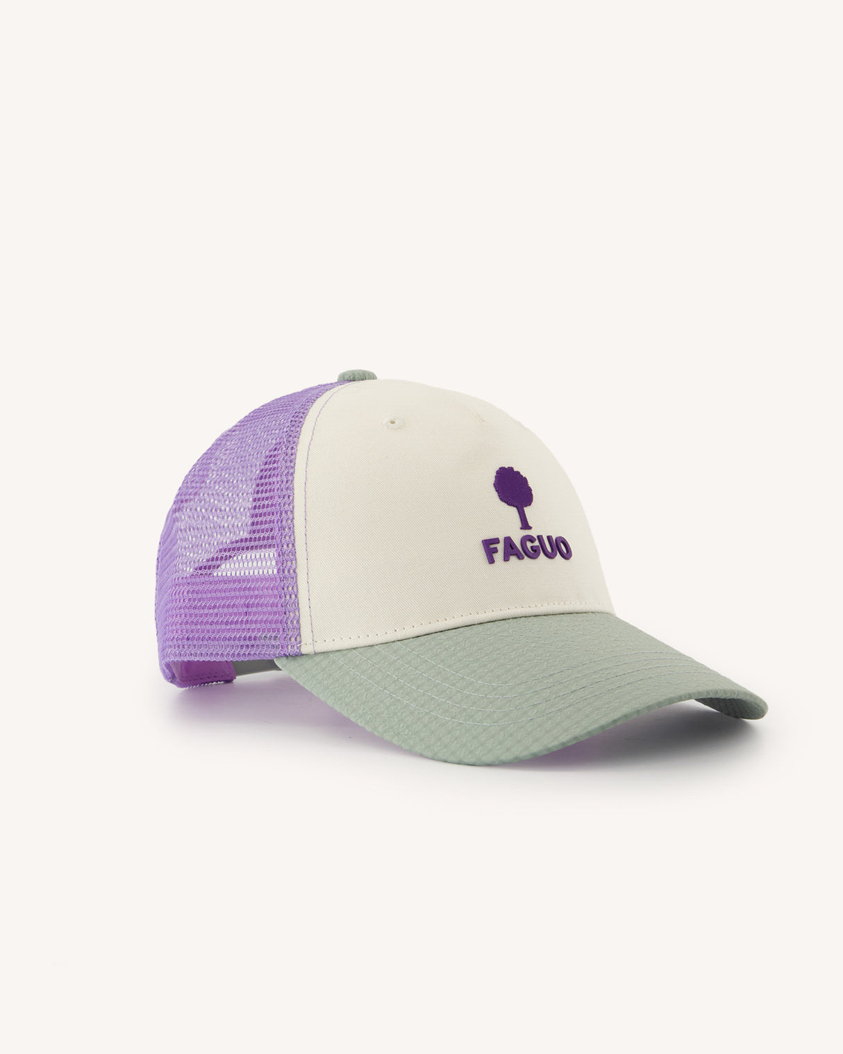 Casquette Trucker cap Chaine et trame Lichen/ecru
_variant