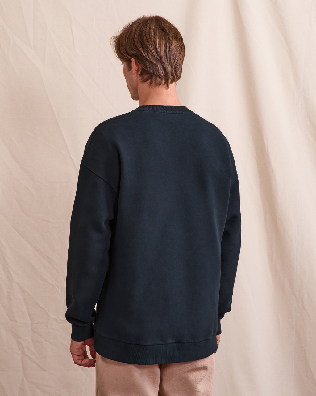 Sweat marine grisé coton - FANGO