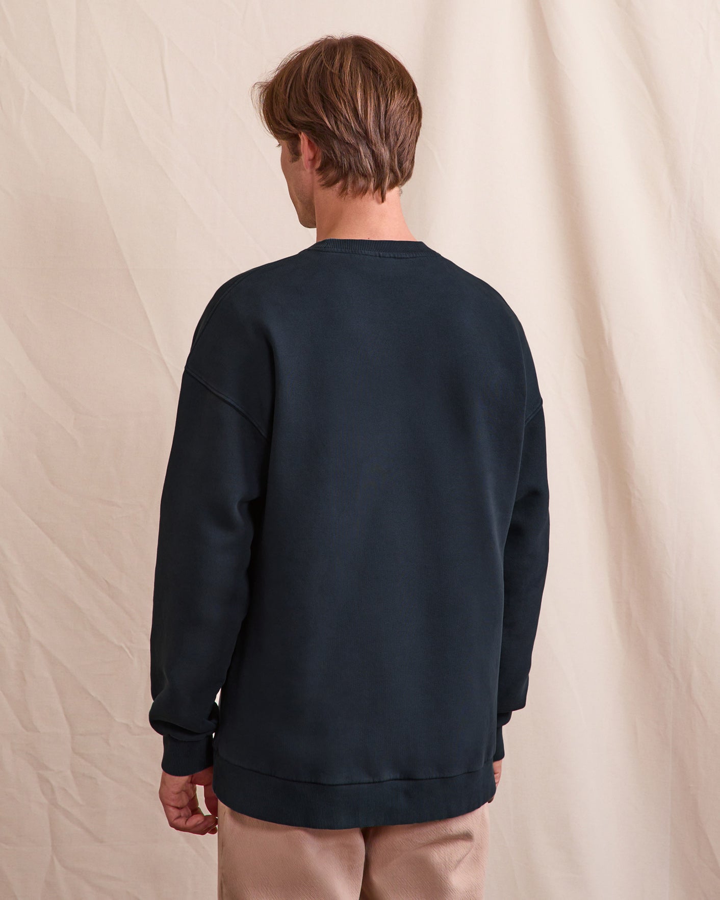 Sweat marine grisé coton - FANGO