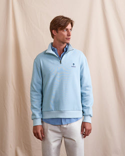 Himmelblaues Sweatshirt aus Bio-Baumwolle - AMBOISE