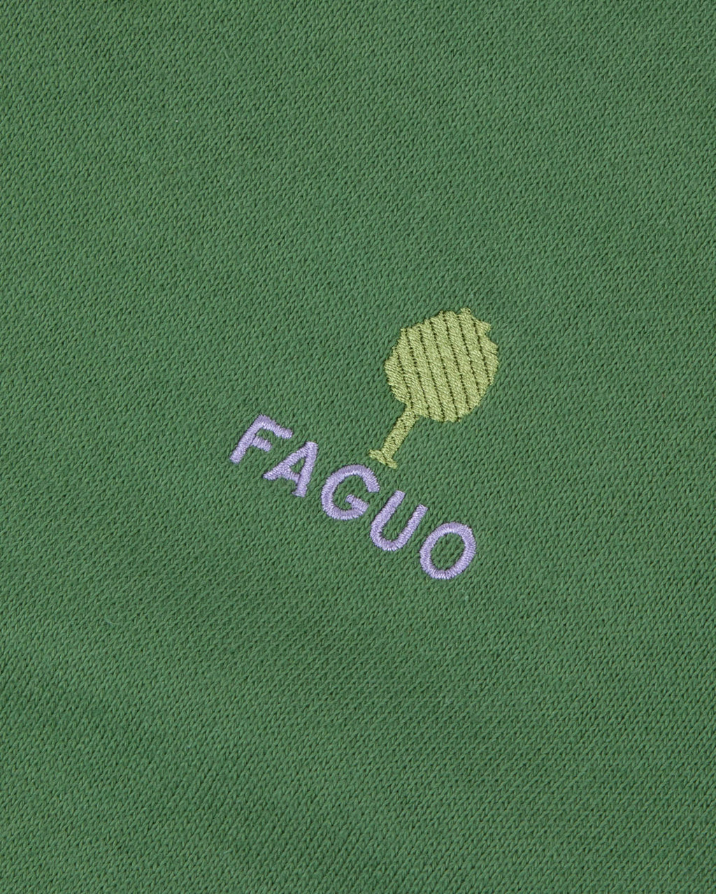 Fir green organic cotton sweatshirt - AMBOISE