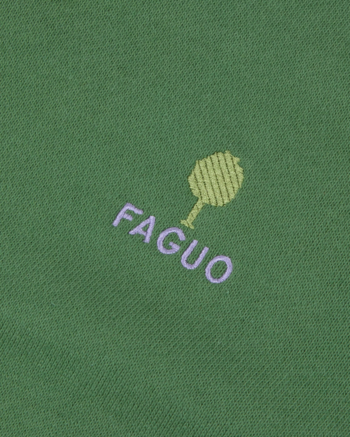 Fir green organic cotton sweatshirt - AMBOISE