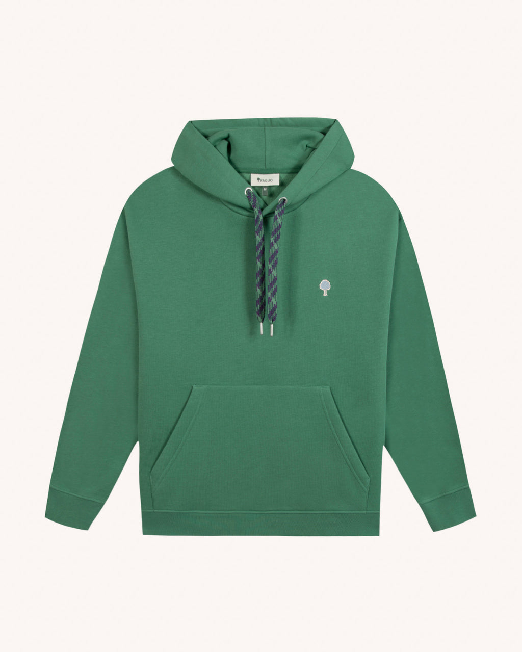 Emerald green cotton hooded sweatshirt - DIRAC OS