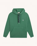 Emerald green cotton hooded sweatshirt - DIRAC OS