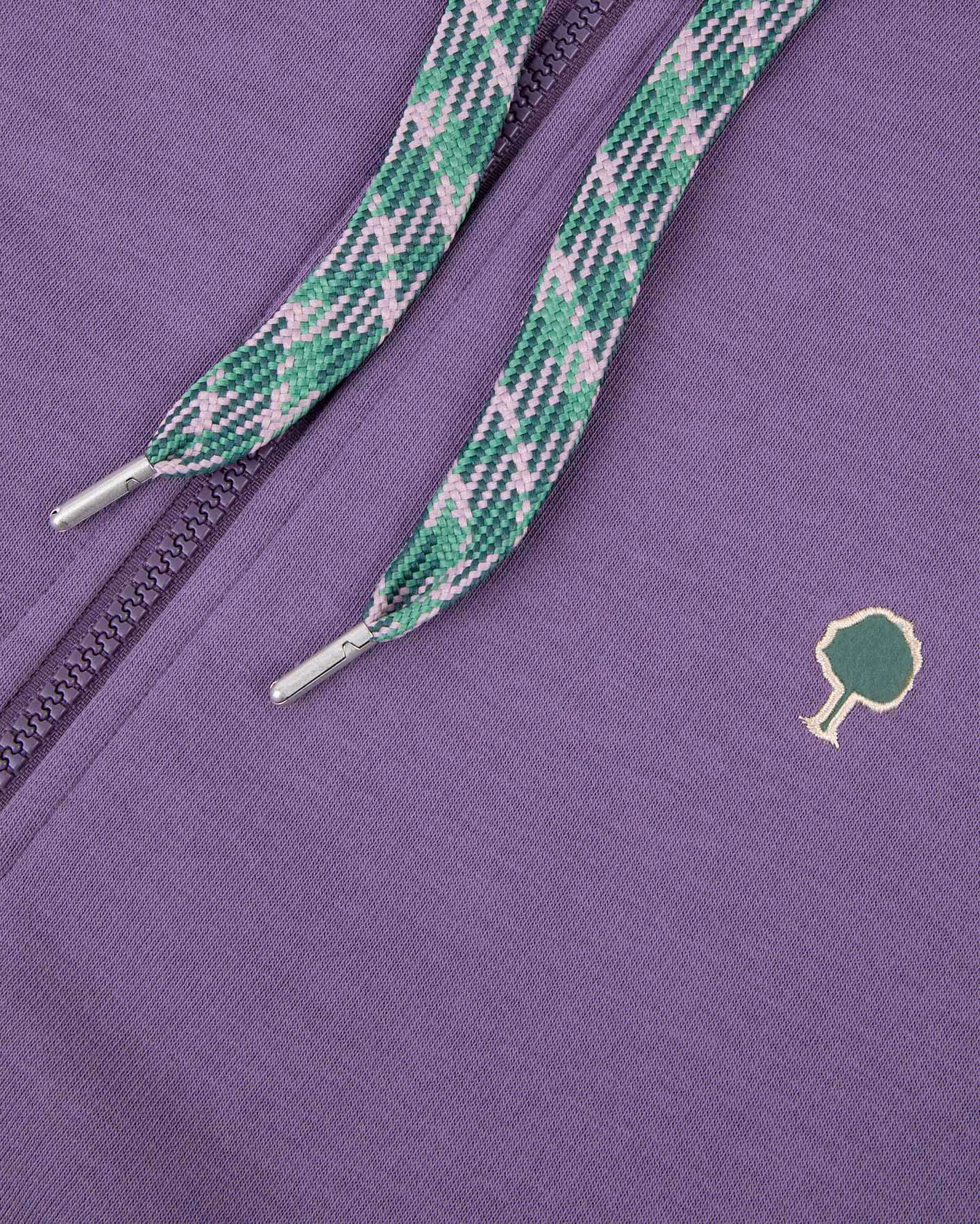 Sweat a capuche violet coton - MESNIL OS