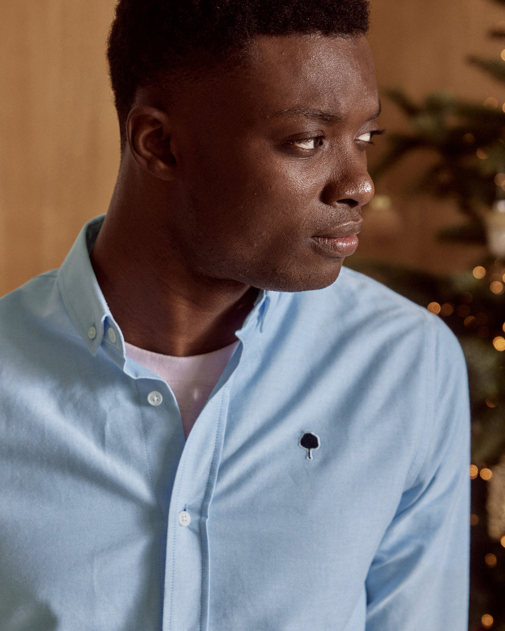 Chemise bleu ciel coton - IVOY