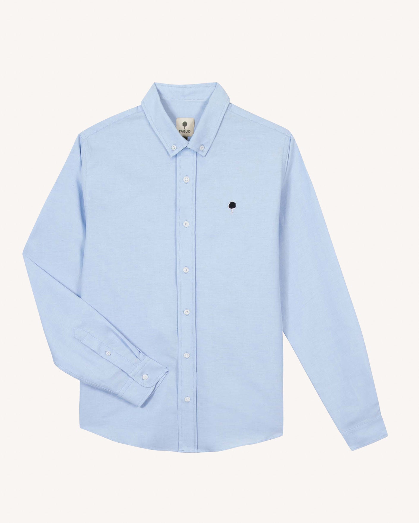 Chemise bleu ciel coton - IVOY
