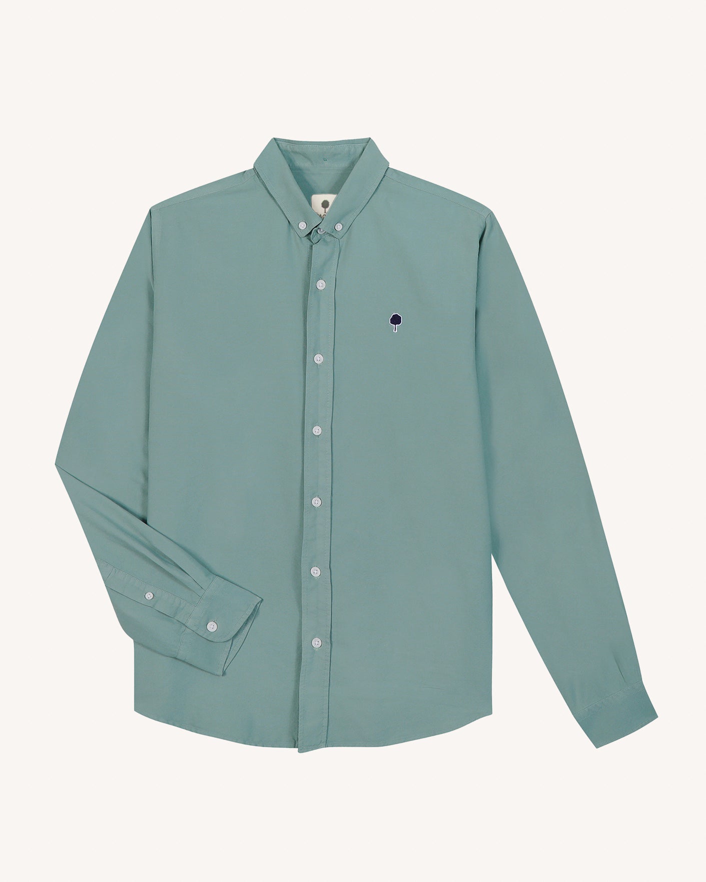 Chemise vert d'eau coton - IVOY