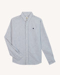 Chemise écru & bleu marine coton - IVOY