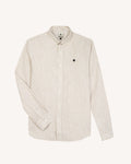 Chemise crème & beige clair coton - IVOY