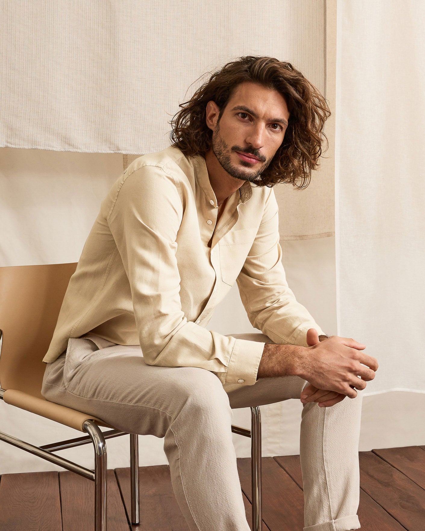 Chemise écru coton - CHIAVARI