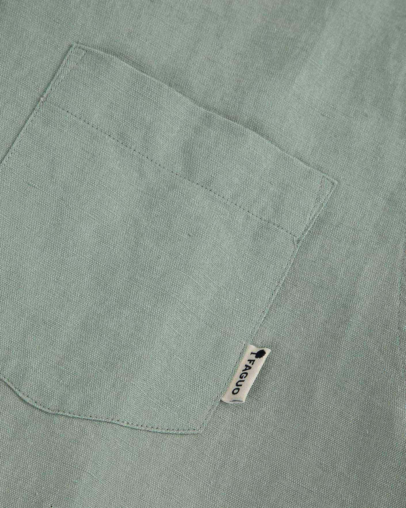 Chemise vert clair coton - CHIAVARI