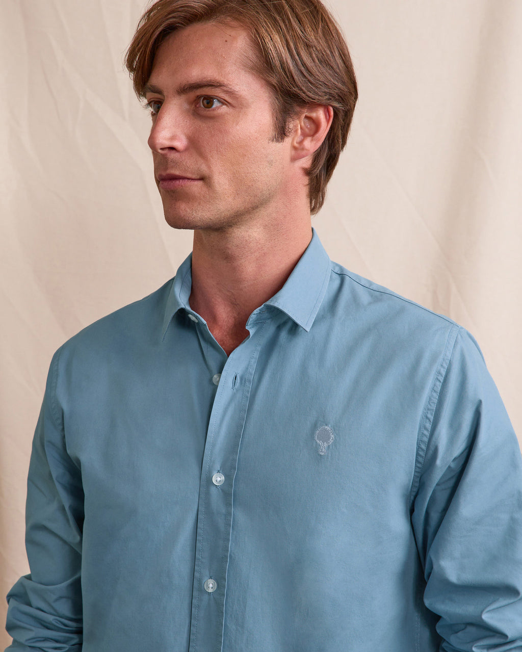 Medium blue cotton shirt - IRATY