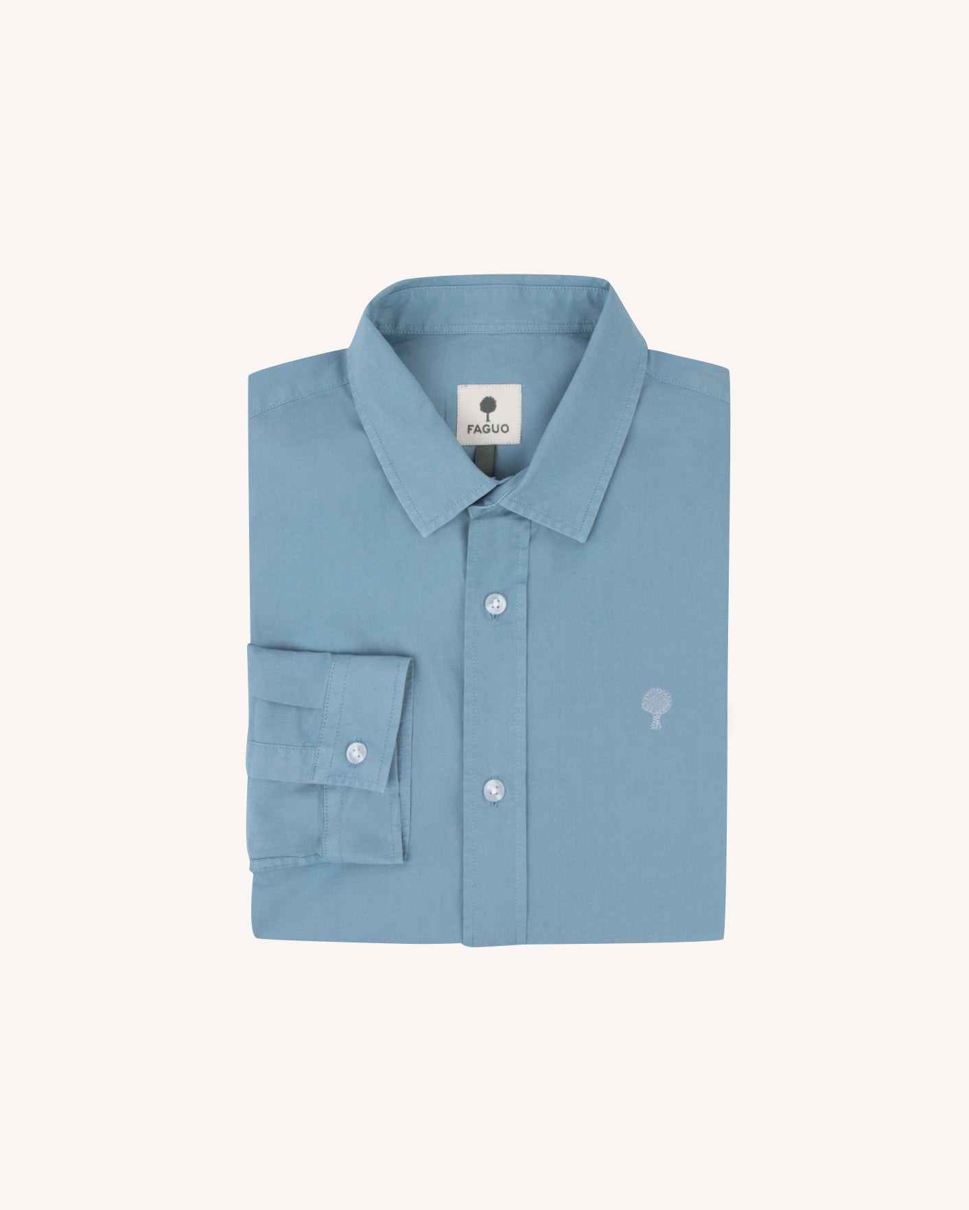 Medium blue cotton shirt - IRATY