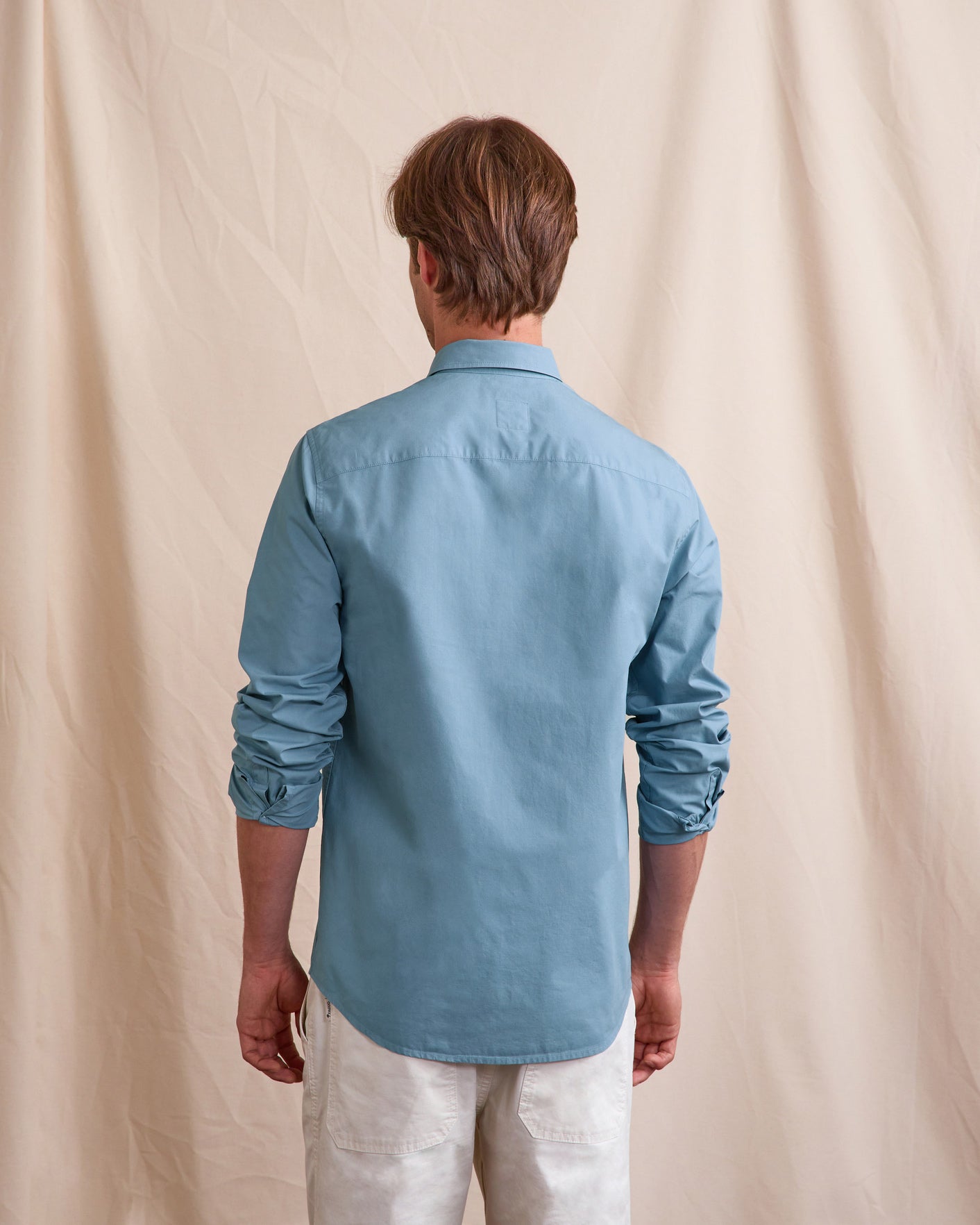 Medium blue cotton shirt - IRATY