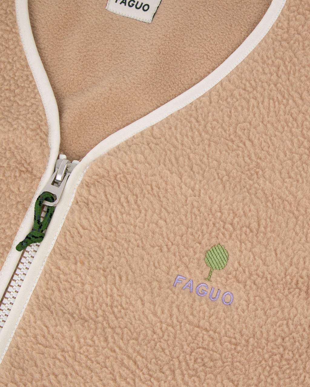 Veste polaire taupe polyester recyclé - TEILLAY