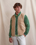 Veste polaire taupe polyester recyclé - TEILLAY