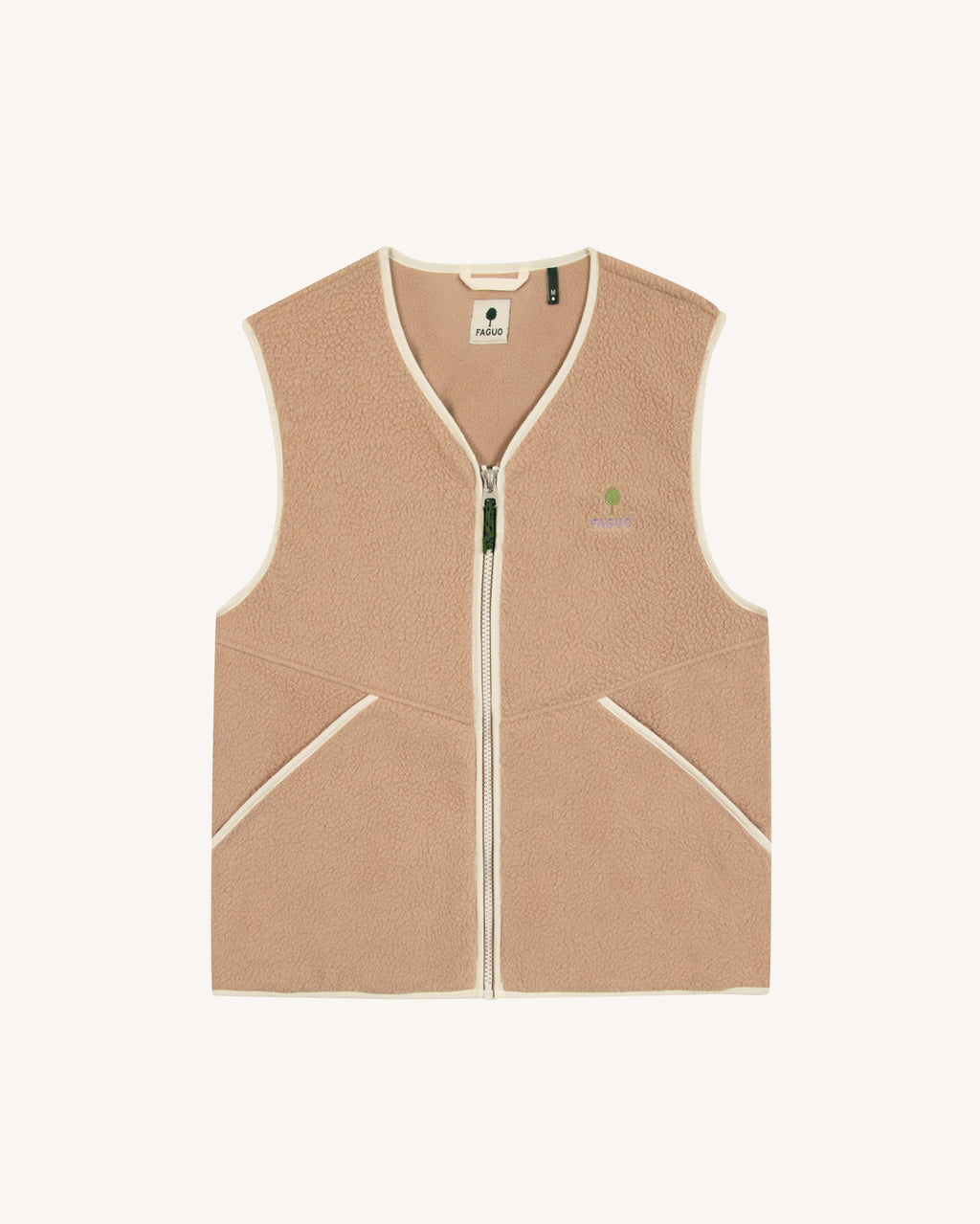Veste polaire taupe polyester recyclé - TEILLAY