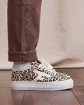 Beige recycled polyester low-top trainers - WALNUT PLATFORM