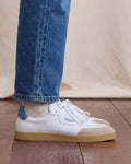 Low-top trainers sky blue leather - LUMBO