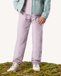 Pantalon elastique rose grisé coton - DREUILLE OTD