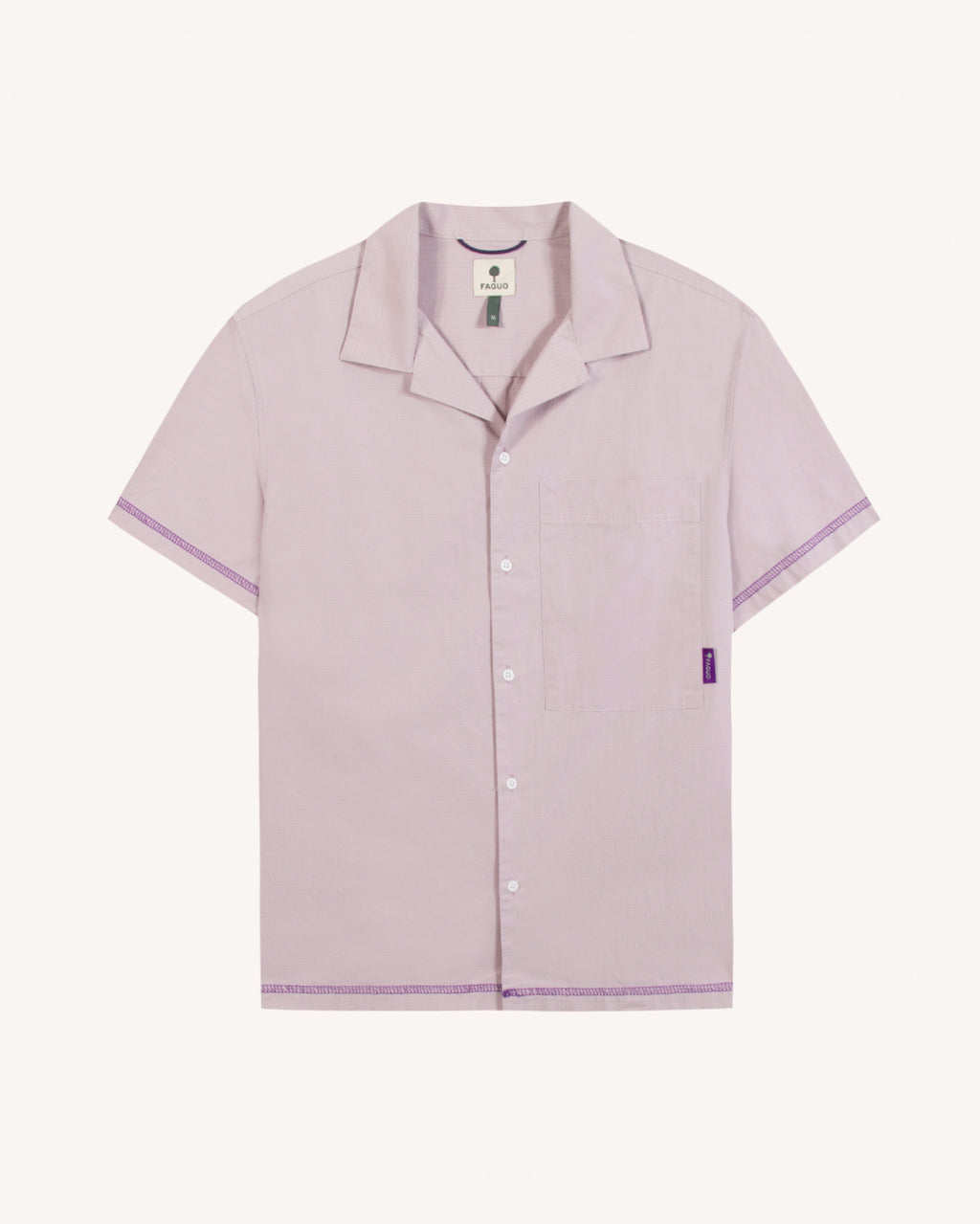 Chemise rose grisé coton - MILLOT