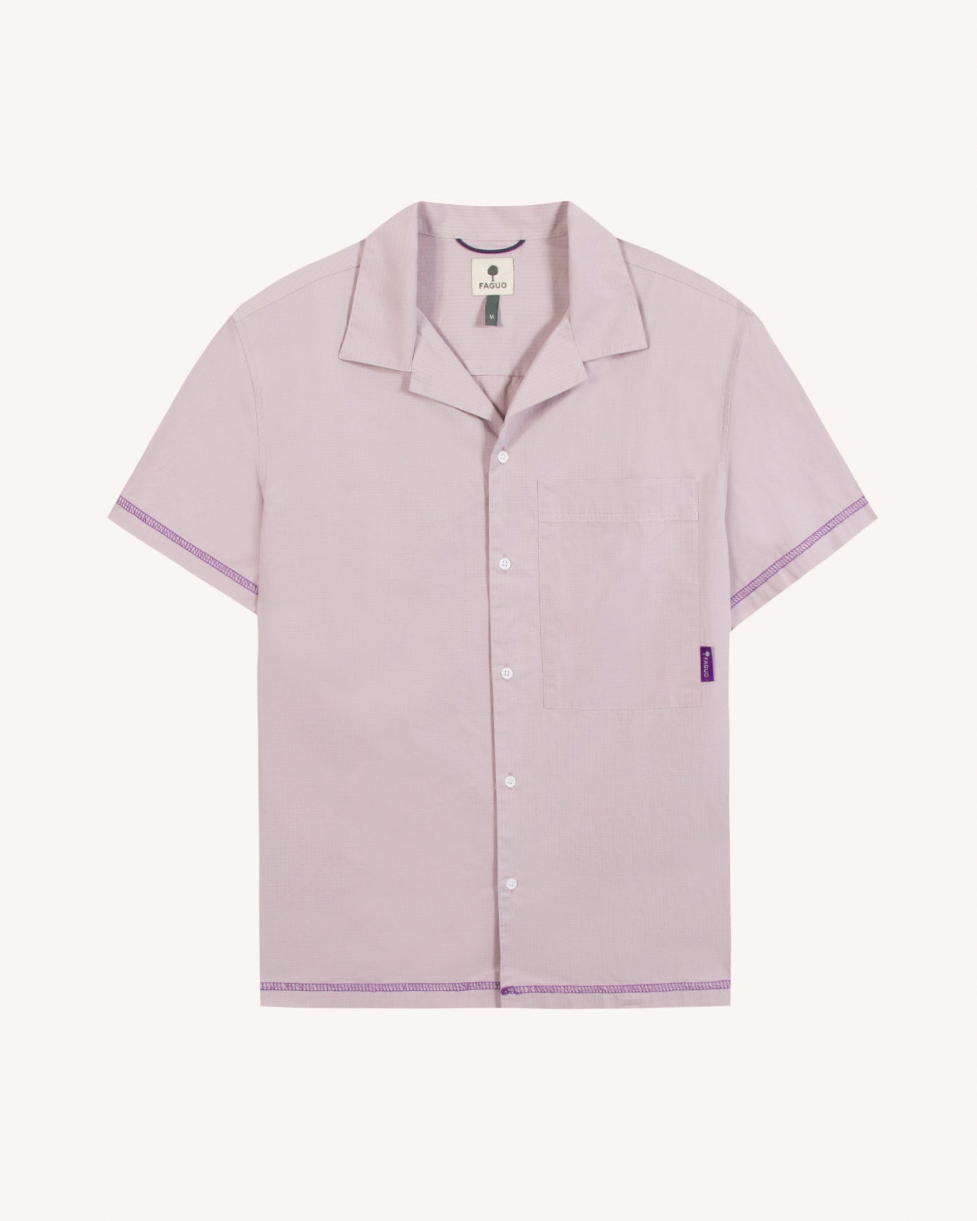 Chemise rose grisé coton - MILLOT