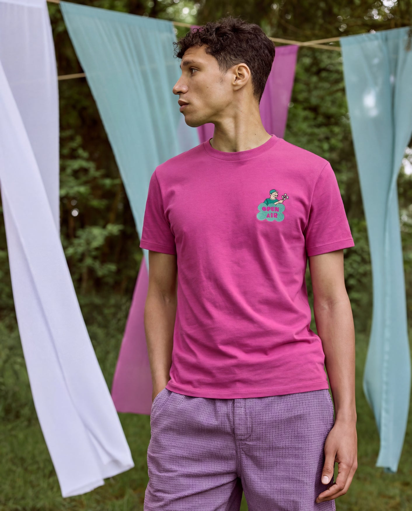 T-shirt fushia coton - ARCY