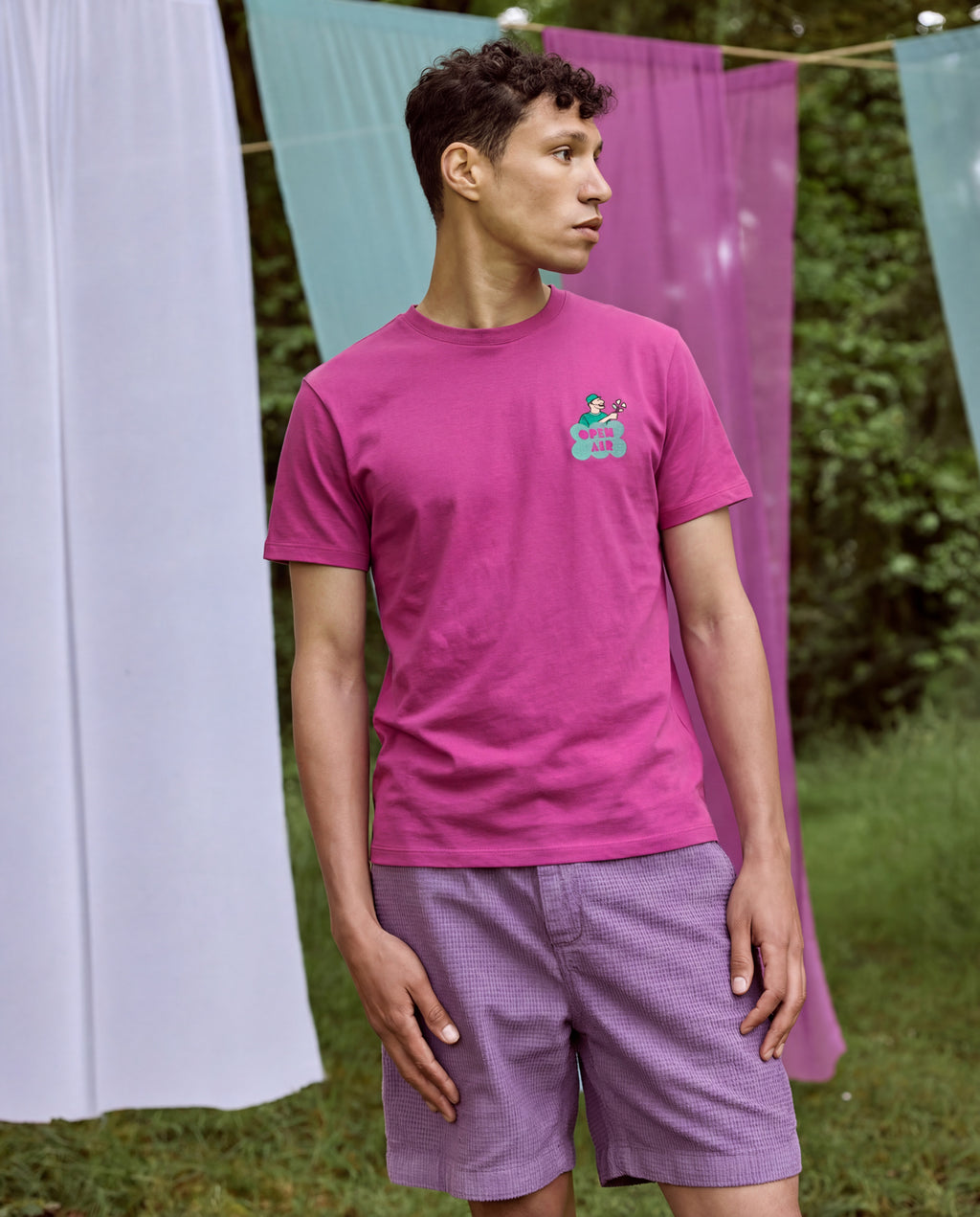 T-shirt fushia coton - ARCY