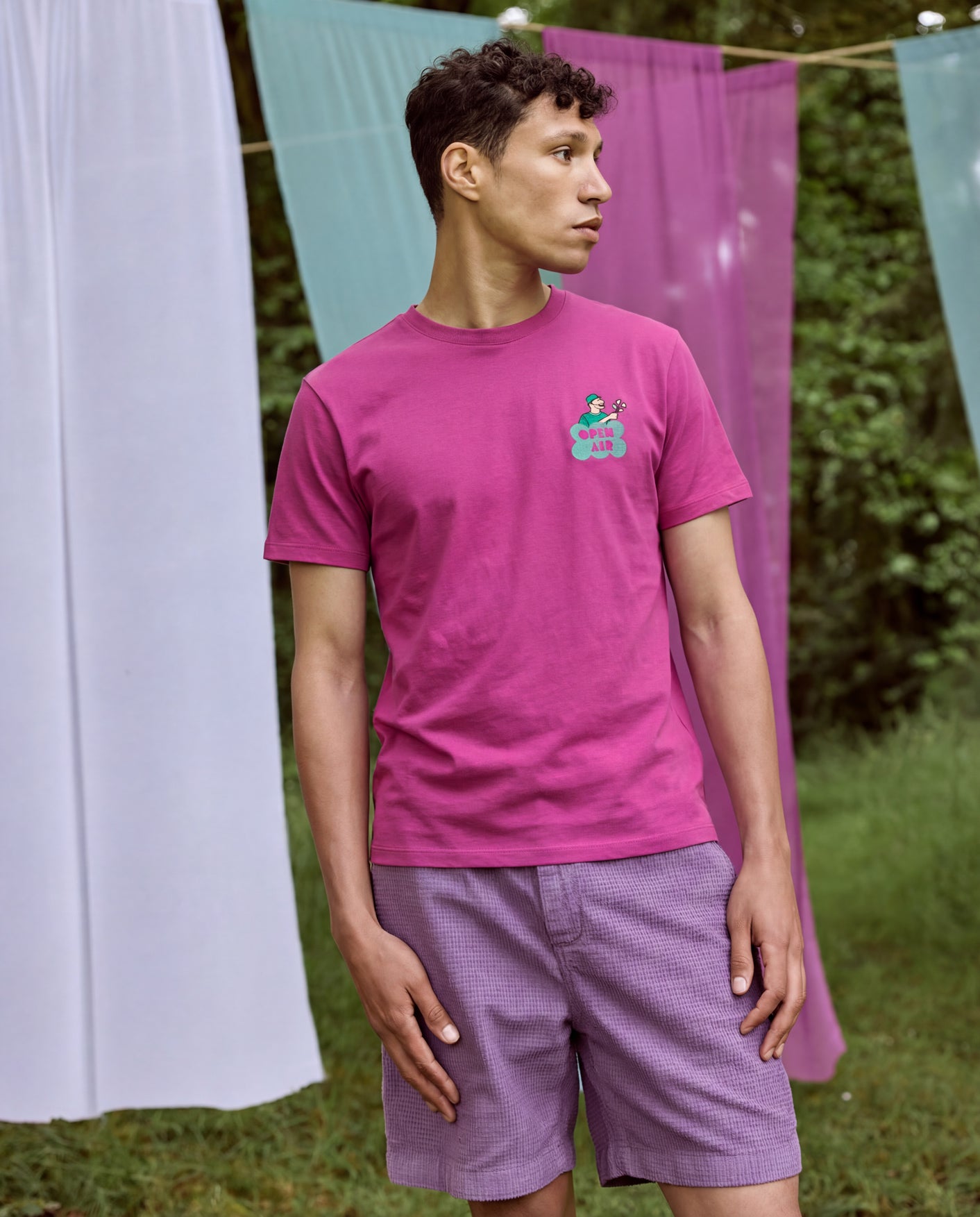 T-shirt fushia coton - ARCY