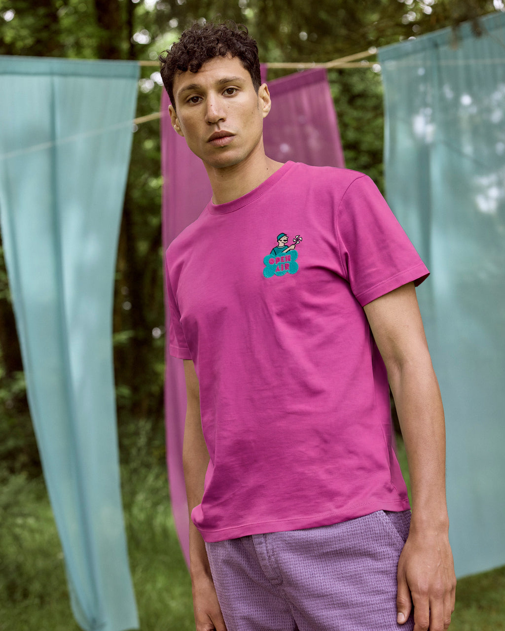 T-shirt fushia coton - ARCY