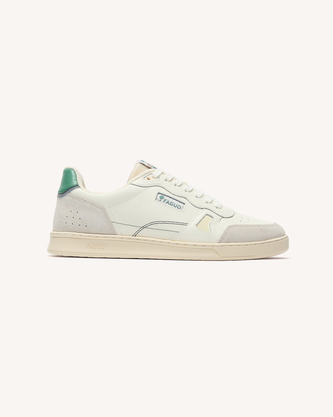 Baskets blanc et vert cuir - COMMUTE 1_variant