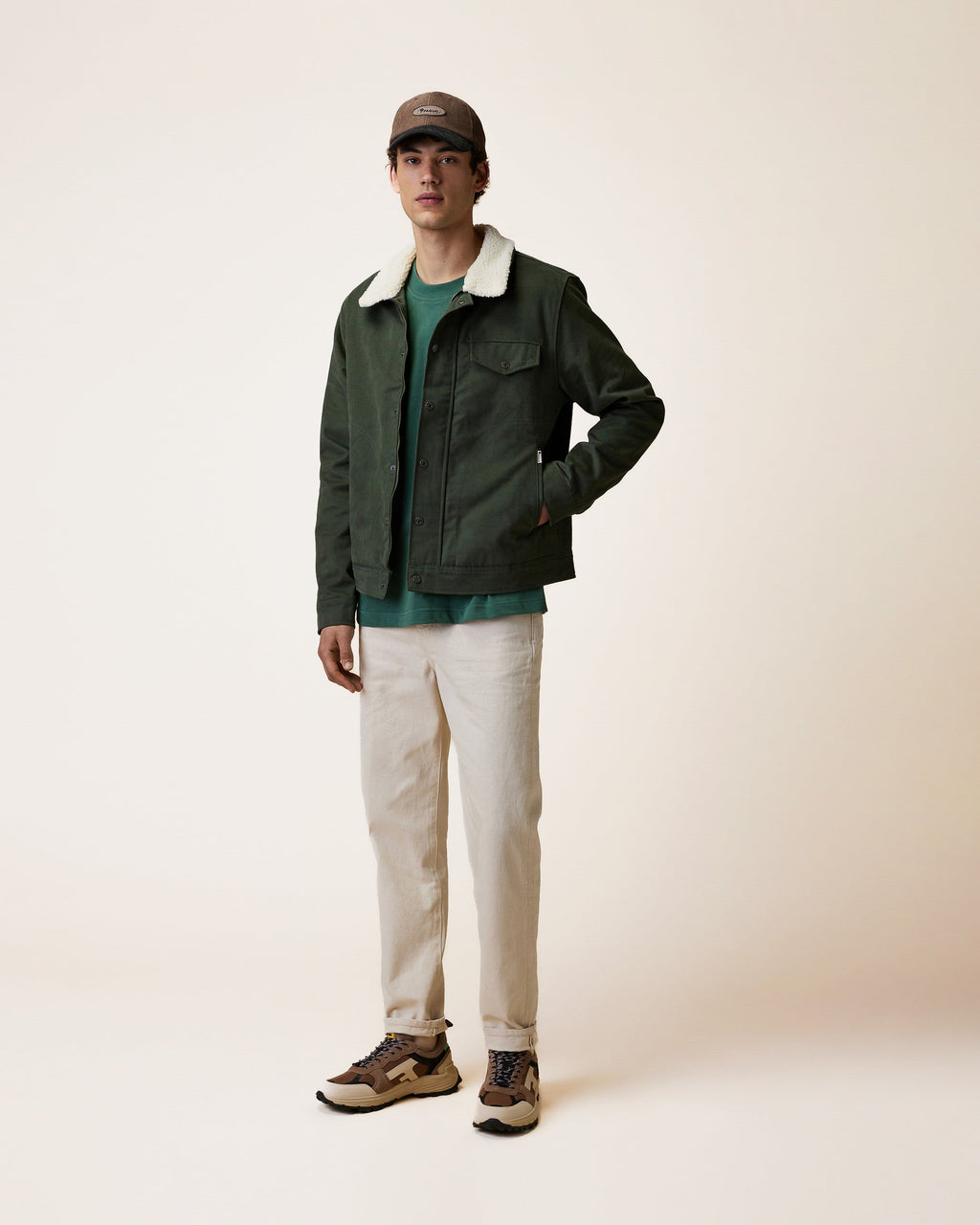 veste-vert-fonce-coton-recycle-modele-seillon-S1