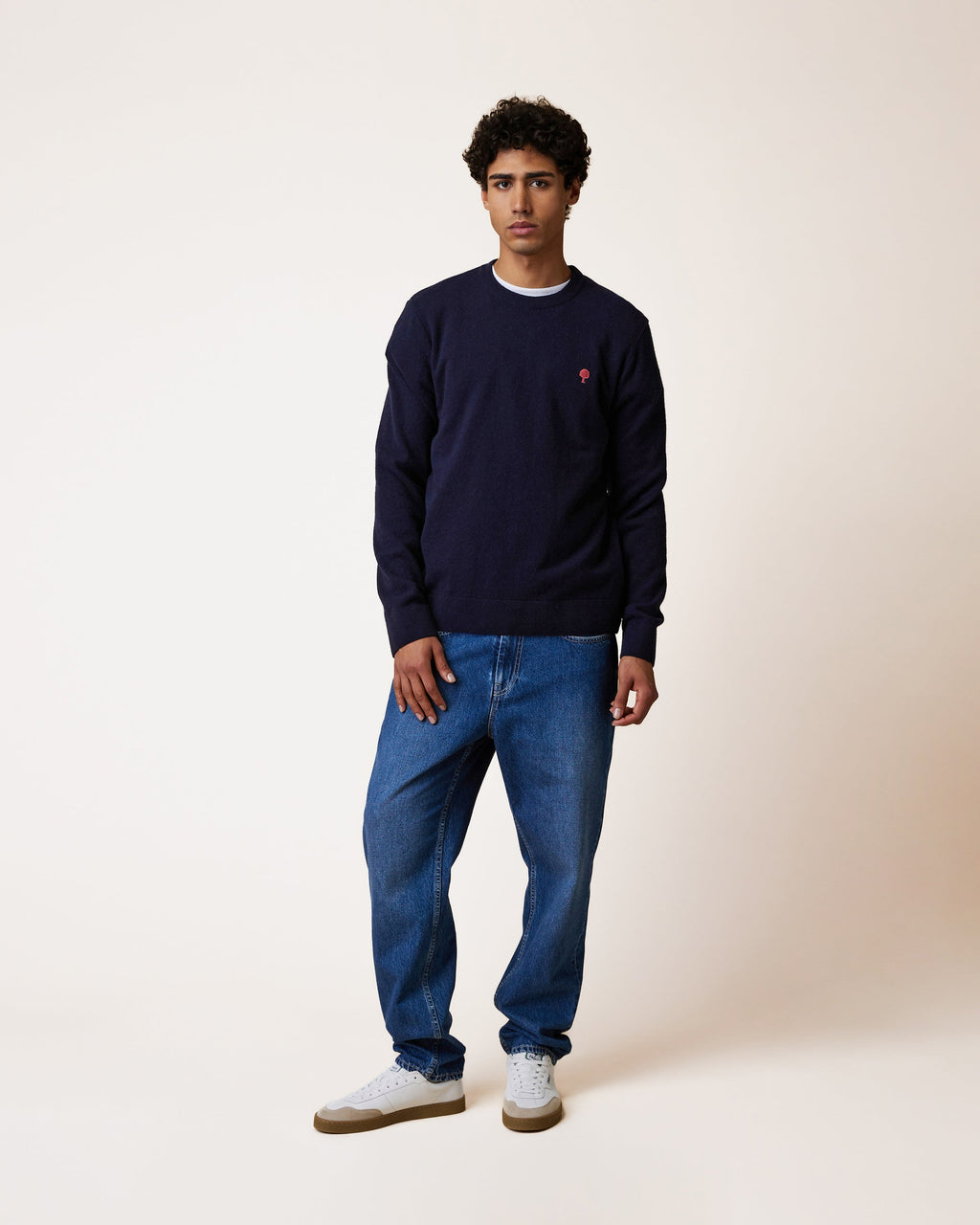 tricot-bleu-marine-laine-polyamide-modele-marly-S1