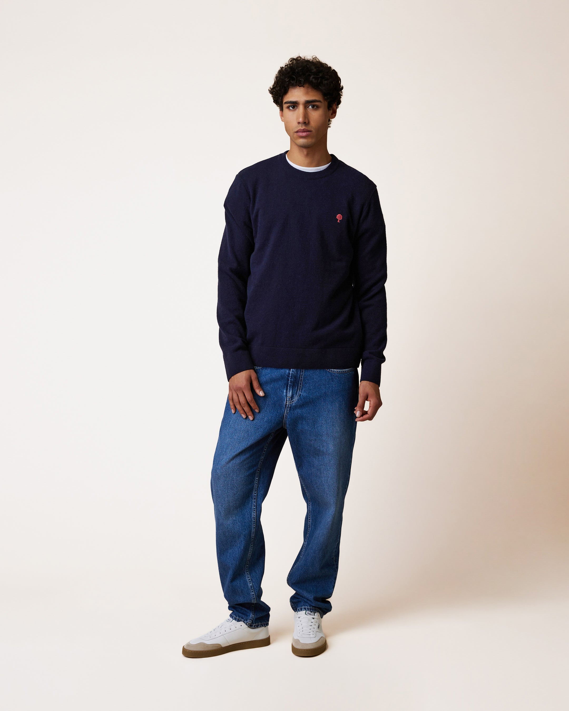 tricot-bleu-marine-laine-polyamide-modele-marly-S1